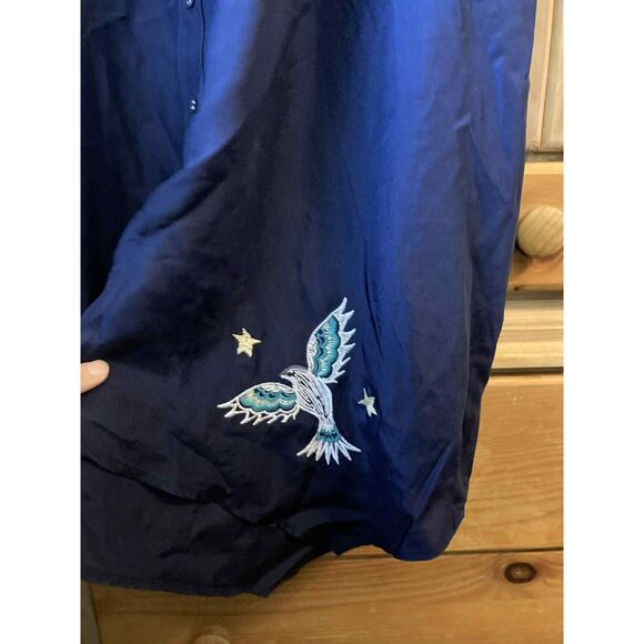 Johnny Was Workshop | Viola Wide Cuff Seaside Dress in 100% Silk | XL - Picture 5 of 10